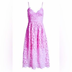 ASTR the label lace midi strap dress self-portrait lookalike